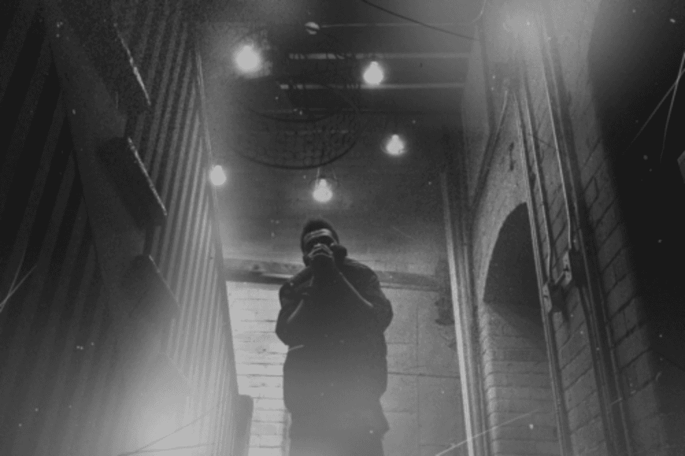 The Weeknd in the hallway